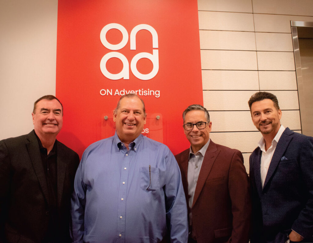 Ron Meritt, Matt Owens, John Hernandez, and Eric Garcia are the owners of the ADmigos Foundation and ON Advertising